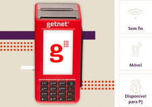 Maquininha Wi-Fi + 3G, máquina de cartão GetNet