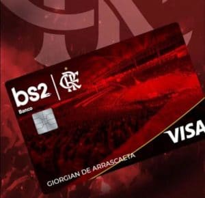 cartão BS2 personalizado do Flamengo