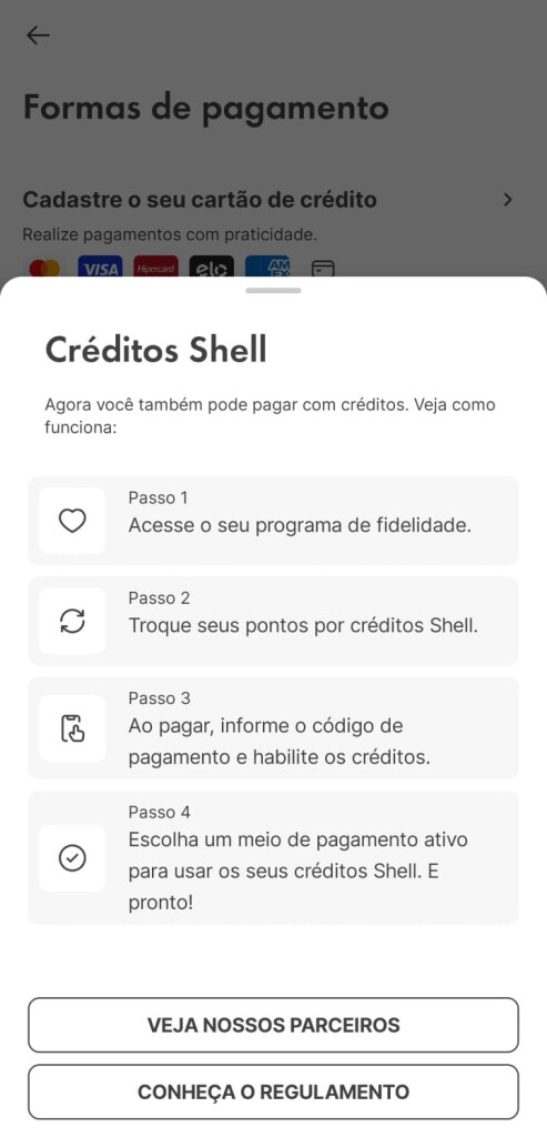 créditos shell box