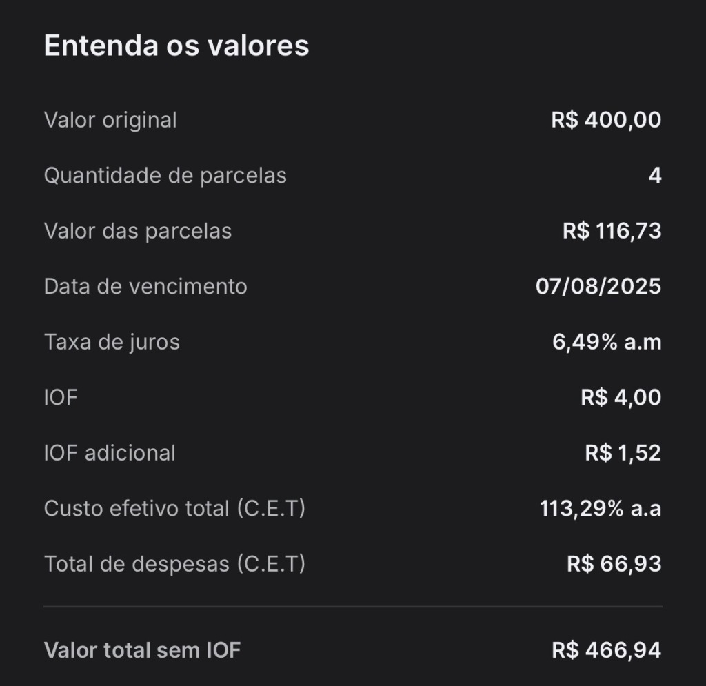 pix no crédito